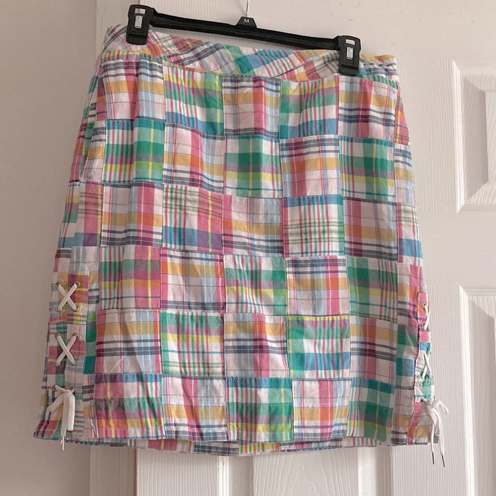 Pastel Madras skirt